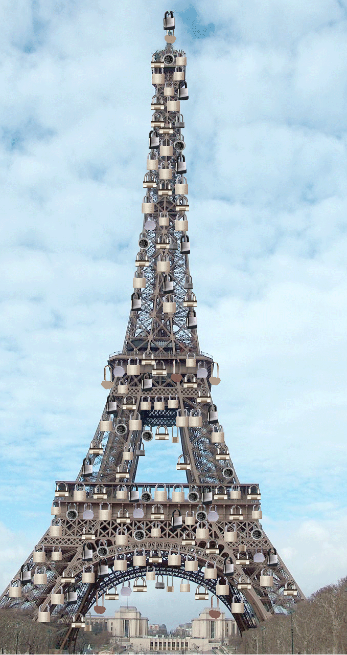 Un Lucchetto X Sempre Lucchetti Oltre Ponte Milvio Torre Eiffel Lucchetti Virtuali Dell Amore Nel Mondo